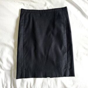 J. Crew Straight & Pencil Skirt Womens 10 Black‎ 100% Cotton